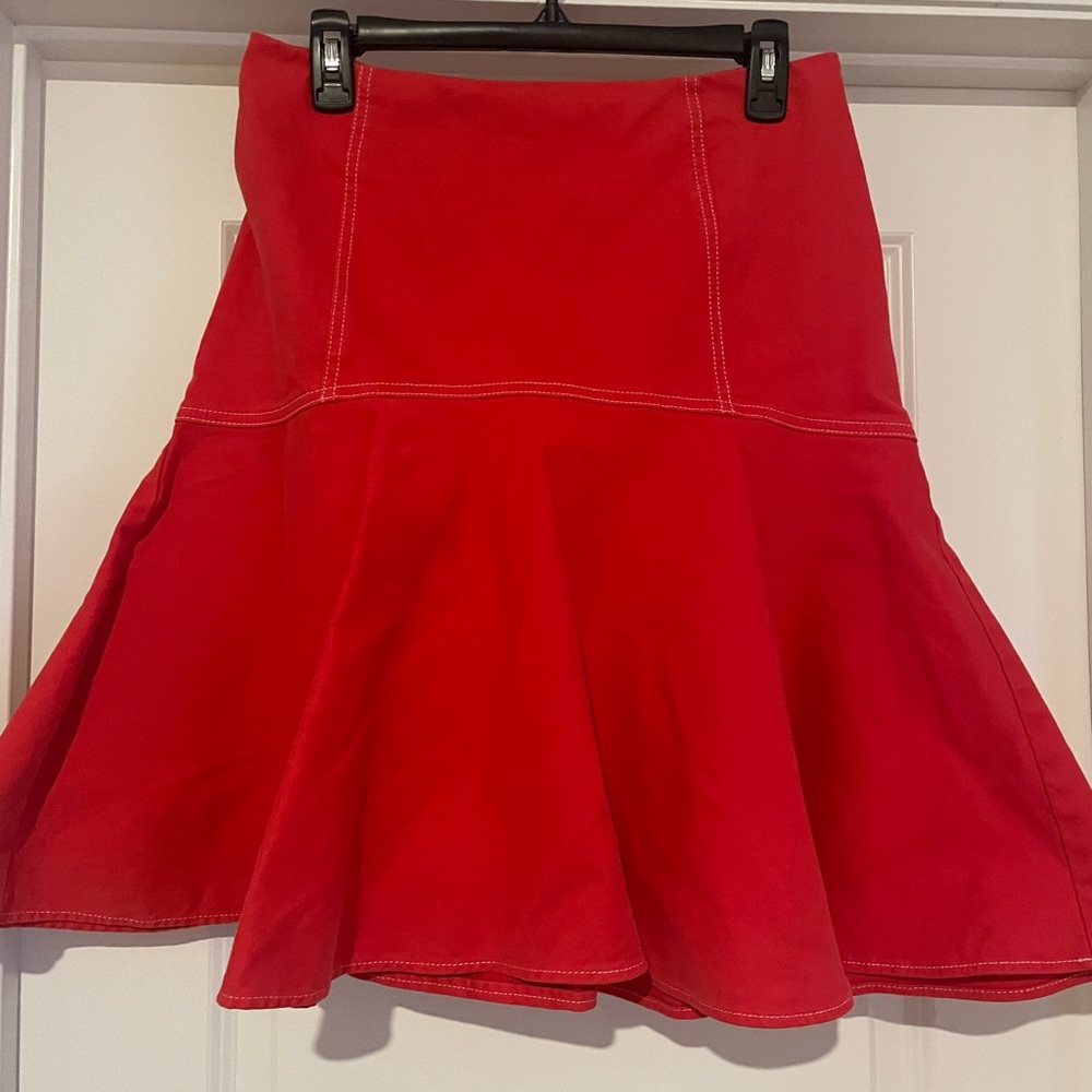 Ralph Lauren Red Western Skirt